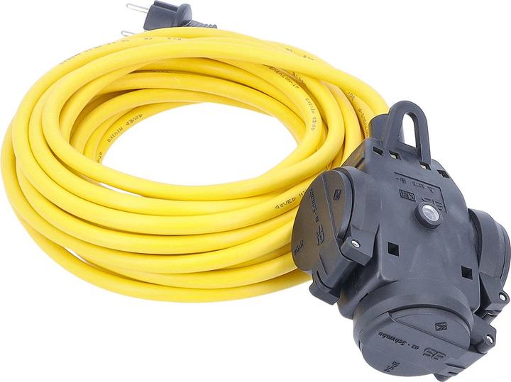 Immagine prodotto As - Schwabe 61455 Cavo di alimentazione giallo 5 m (3 x, CEE 7/3, 5 m)