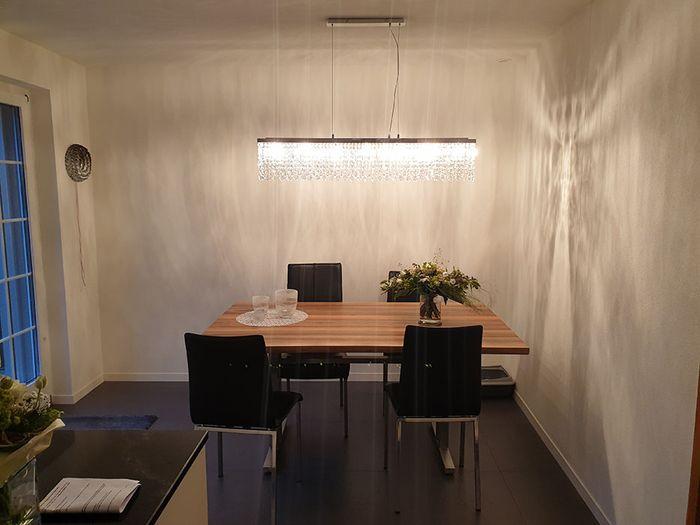 Actual product image TL Pendellampe 117cm gefertigt mit SPECTRA® Crystal von SWAROVSKI (G9)