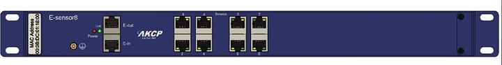 Produktbild AKCP E-Sensor8 - Erweiterungsmodul, 8 Ports und DIN-Montageset