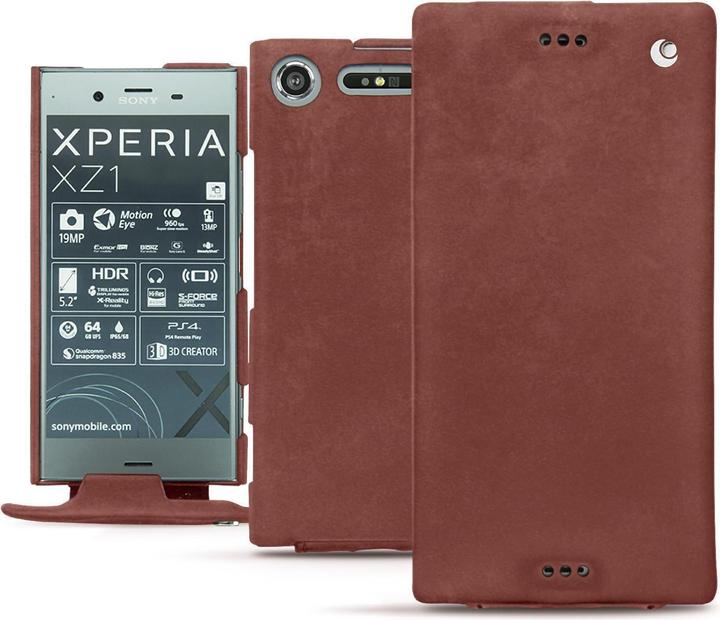 Productafbeelding Noreve Lederen omslag verticaal (Sony Xperia XZ1)