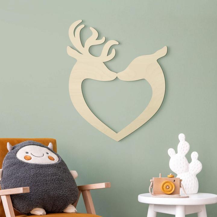 Image du produit Trenddeko Coeur de cerf (16 x 20 cm)