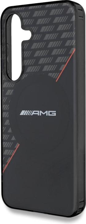 Actual product image Mercedes AMG Double Layer Rhombs MagSafe Case for Samsung Galaxy S25+ - Black/Red (Samsung Galaxy S25+)