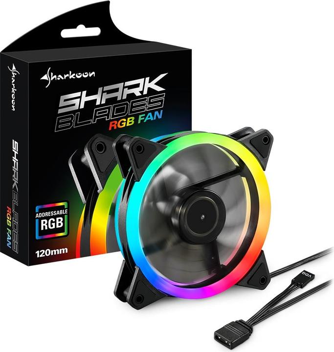 Produktbild Sharkoon Shark Blades RGB (120 mm, 1 x)
