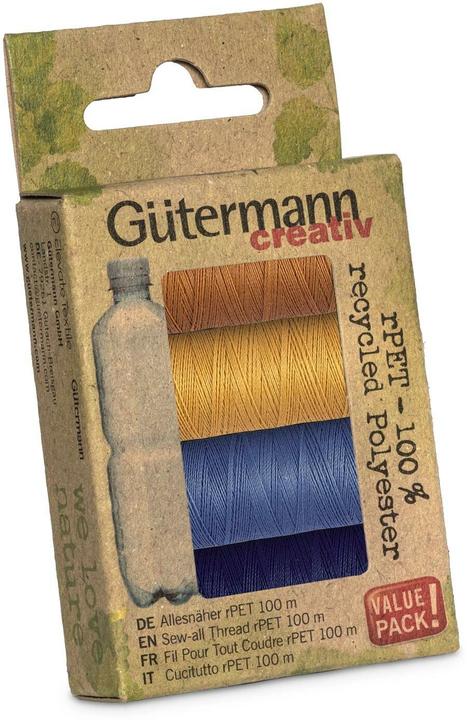 Gütermann Nähgarn-Set Allesnäher rPET Jeansauswahl 4 Stück (100 m)