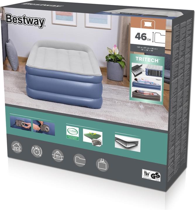 Immagine prodotto Bestway 67628 / 23 Materasso ad aria Singolo Blu (95 x 190 cm)