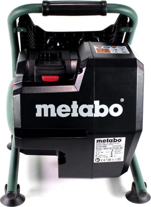 Productafbeelding Metabo Power 160-5 18 LTX BL OF Accu-compressor 18 V 8,0 bar Brushless + 1x oplaadbare accu 10,0 Ah + (8 bar, 5 l)