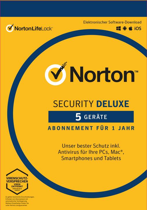 Produktbild Norton Security Deluxe (5 User, 12 Monate)
