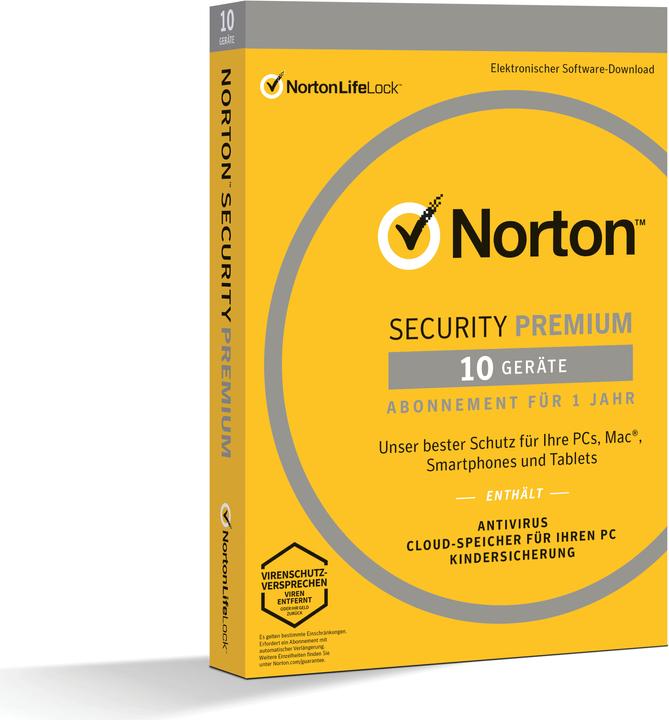 Produktbild Norton Security Premium 3.0 (10 User, 12 Monate)