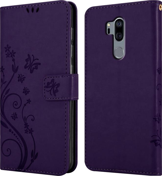 Produktbild Cadorabo Flower Book Hülle für LG G7 ThinQ / FIT / ONE (LG G7 Fit, LG G7 ThinQ, LG G7 One)