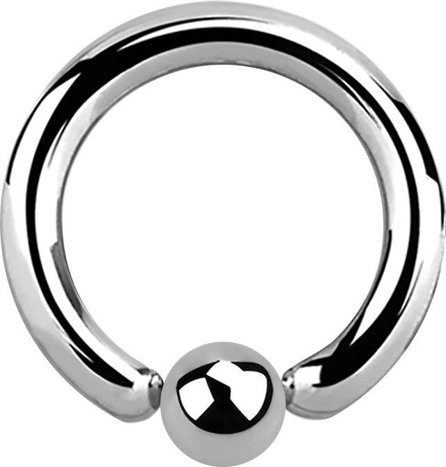 Produktbild Star Piercing Ball Closure Ring silber (ohne Messing, Titan G23)