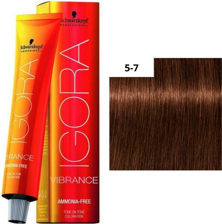 Produktbild Schwarzkopf Professional Igora Vibrance - 5-7 Hellbraun Kupfer (Braun, Kupfer)