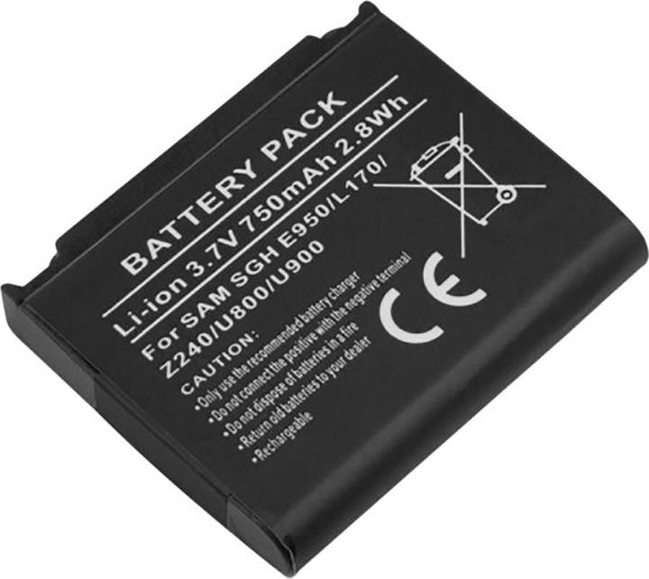 Image du produit Avizar Li-Ion Akku 3.7V 1200mAh Samsung SGH E950/U800/U900