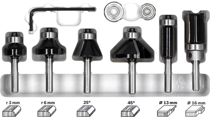 Actual product image Bosch Professional Zubehör Edge milling cutter set.