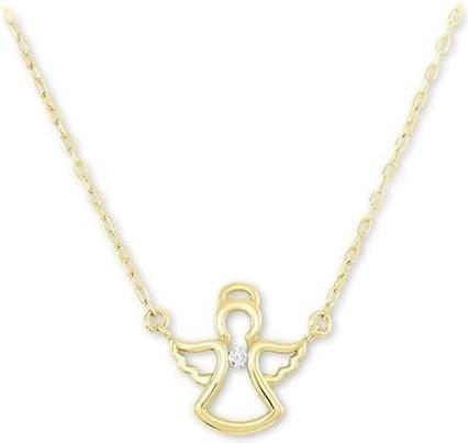 Brilio Charming yellow gold angel necklace 276 001 00031 (chain. pendant)