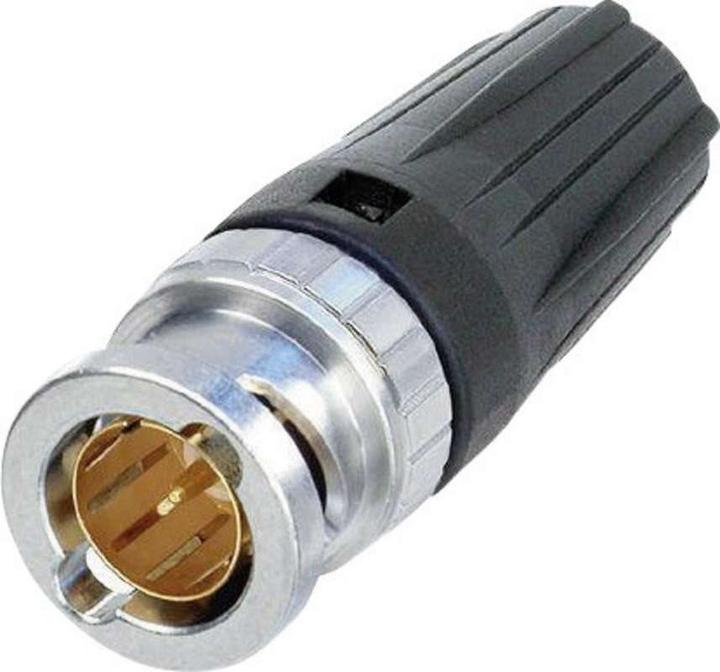 Actual product image Neutrik BNC connector plug, straight 75? NBNC75BRU11 1 pc.