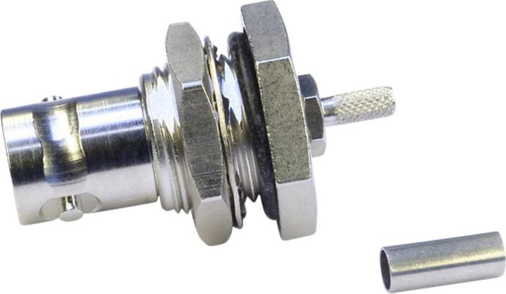 Produktbild Telegärtner BNC-Kabeleinbaubuchse Crimp G04 75 Ohm, crimp/crimp, A2903, Z04, G04 (RG-179 B/U)