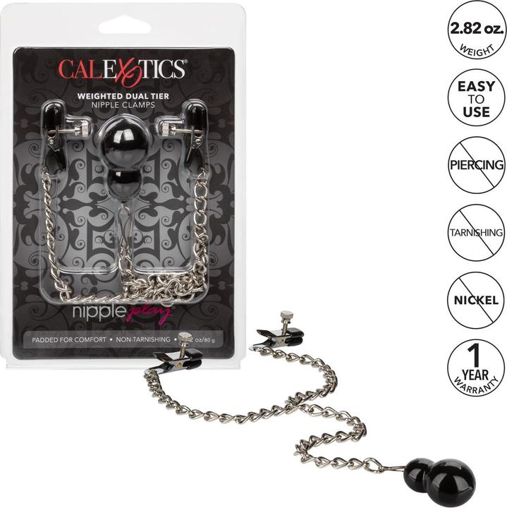 Actual product image CalExotics Weighted Nipple Clamps