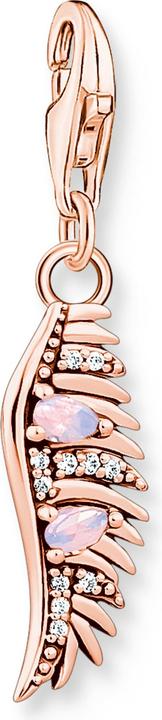 Immagine prodotto Thomas Sabo Ciondolo con piuma di fenice e pietre rosa in oro rosa (Argento 925)