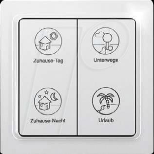 Produktbild Eltako TF-4PT Funk-Wandtaster Profil EnOcean