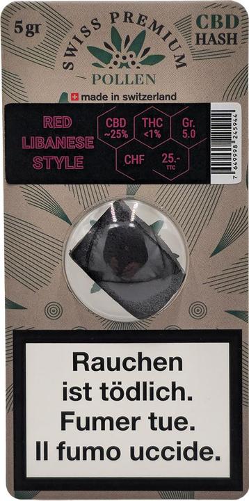 Actual product image Swiss Premium Pollen Red Lebanese Style 5g (13.71 g, Outdoor)