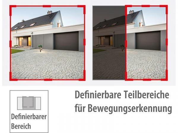Produktbild 7links Pan-Tilt-Überwachungskamera mit Full-HD, 87-dB-Sirene, Nachtsicht, LAN