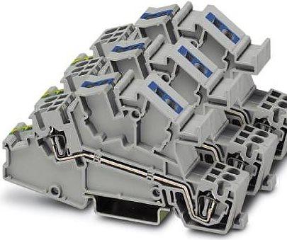 Phoenix Contact Installation floor terminal STI 2,5-1PE/3L/1N Gray