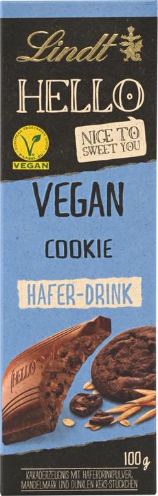 Produktbild Lindt Hello Vegan Cookie Tafel (100 g)