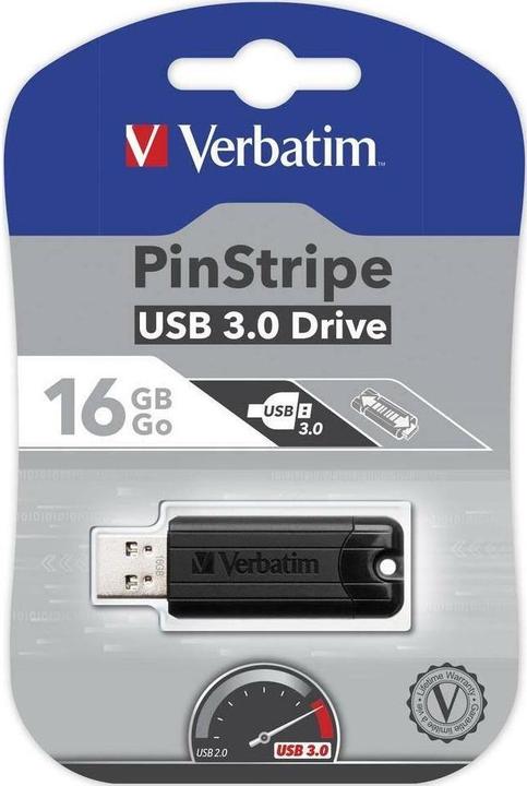 Actual product image Verbatim PinStripe USB Stick (128 GB, USB-A)