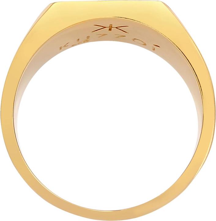 Produktbild Kuzzoi Ring Herren Siegelring Emaille Stern Basic 925 Silber (58, 925 Silber)