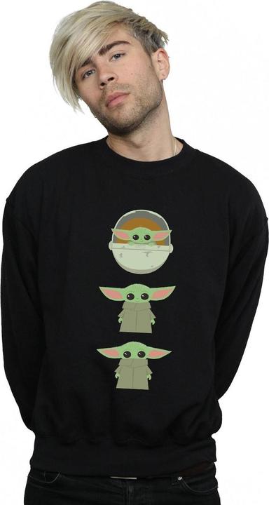 Actual product image Star Wars Mens The Mandalorian The Child Posing Sweatshirt (XL)