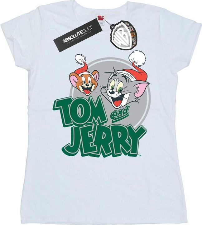 Immagine prodotto Tom & Jerry Christmas Greetings Maglietta Donna (M)