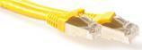 Actual product image Yellow 10 meter SFTP CAT6A patch cable snagless with RJ45 connectors. Cat6a s/ftp snagless yl 10.00m (S/FTP, CAT6a, 10 m)