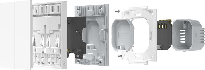 Produktbild Xiaomi Smart Wall Switch H1 Weiss With Neutral, Double Rocker (Zigbee)