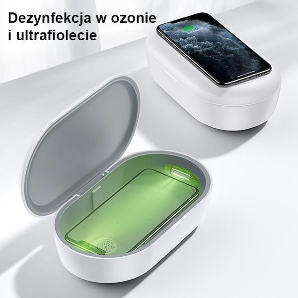 Immagine prodotto Usams Sterylizator UV z ład. indukcyjną 10W biały/white ZB138XDJ01 (US-ZB138)