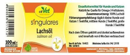 Actual product image cdVet Singular salmon oil (Senior, Adult, 1 pcs., 500 g)