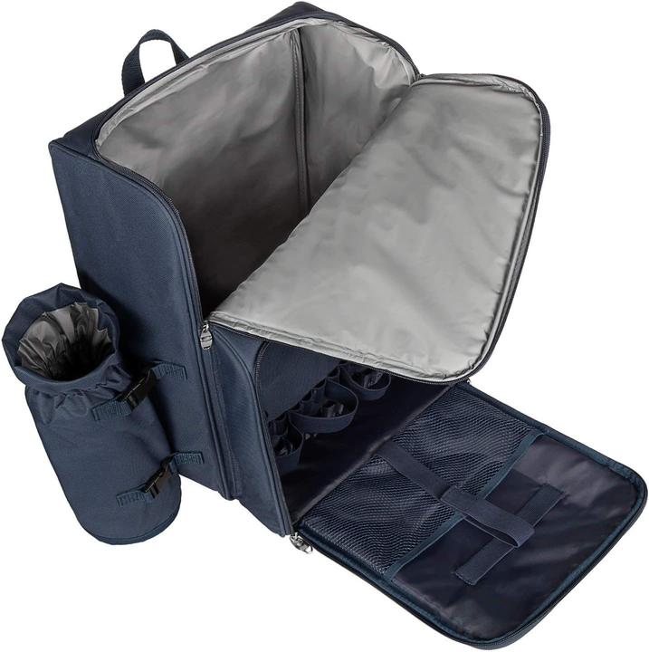 Immagine prodotto Anndora Zaino da picnic, blu navy, bianco