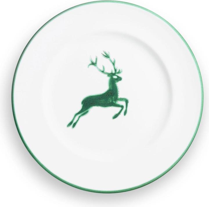 Immagine prodotto Gmundner Keramik Cervo Verde, Piatto da dessert Gourmet (Ø 22 cm) (22 cm)