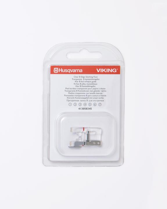 Actual product image Husqvarna Transparent presser foot B with ruler right