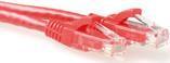 Immagine prodotto Cavo patch U/UTP CAT6 rosso da 1 metro snagless con connettori RJ45. Cat6 u/utp snagless rd 1,00m (U/UTP, CAT6, 1 m)