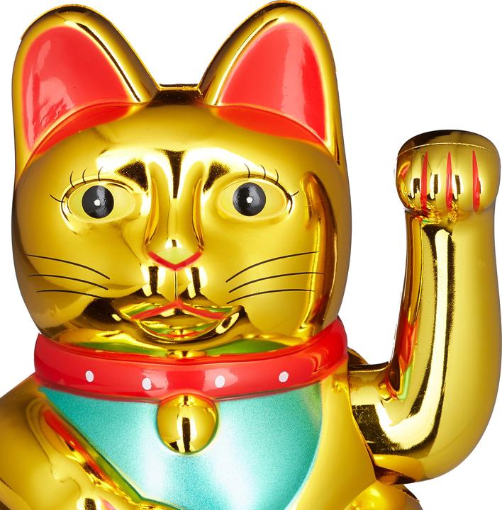 Image du produit Relaxdays Maneki Neko chat d'angle (10 x 8 x 16 cm)