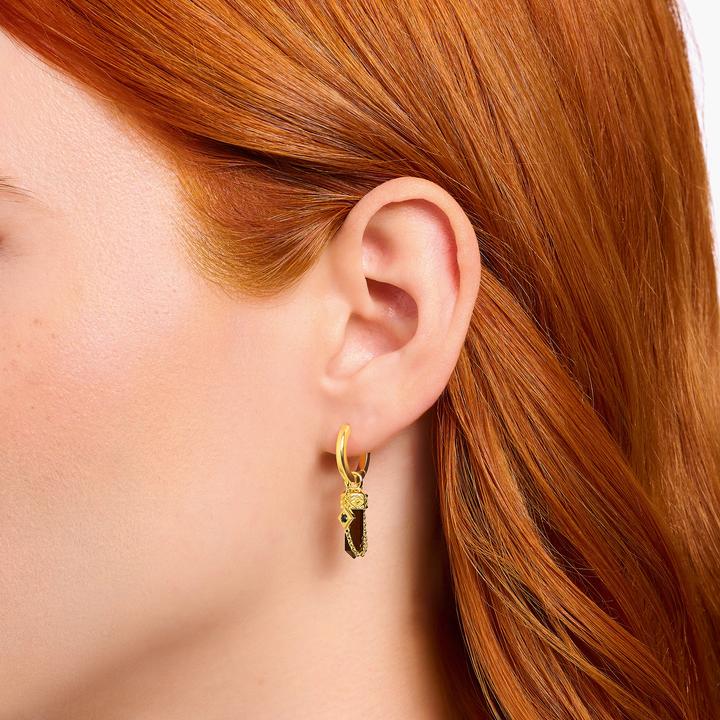 Produktbild Thomas Sabo Einzel Creole mit rotem Tigerauge-Anhänger vergoldet (Silber 925)