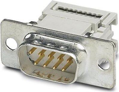 Phoenix Contact Connecteur mâle SUB-D 90 ° Nombre de pôles/broches : 9 Borne à découpe VS-09-ST-DSUB-FK 10 pcs.