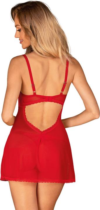 Immagine prodotto Obsessive Babydoll e perizoma Chilisa rosso (S)