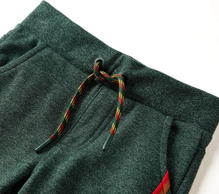 Actual product image VidaXL Children's tracksuit bottoms dark green 92,Material: 50 (92)