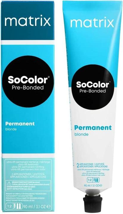Actual product image Matrix SoColor Pre-Bonded Ultra Blonde Permanent Hair Colour Dye 90ml