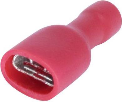 Actual product image Tru Components 8436624 Flat receptacle assortment plug width 4.80 mm plug thickness 0.80 180°