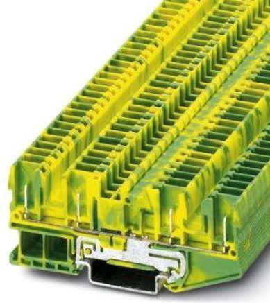 Image du produit Phoenix Contact Borne pour conducteur de protection ST 2,5-QUATTRO/4P-PE Vert-Jaune 50 pcs.