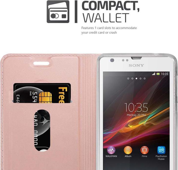 Actual product image Cadorabo Book Classy Style Cover (Sony Xperia SP)