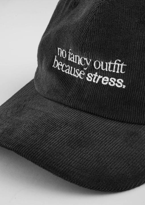 Image du produit Plakativ «No Fancy Outfit» Courdroy Cap Black