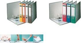 Actual product image Leitz STANDARD-ORDER A4 80MM With slots, for A4 format, cardboard (RC), back width 80mm. Pate (A4, 80 mm, 1 Piece)